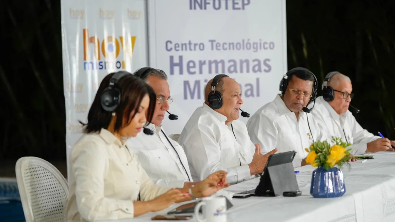 Rafael Santos Badía, director general INFOTEP entrevistado en el programa Hoy Mismo desde el Centro Tecnólogico Hermanas Mirabal